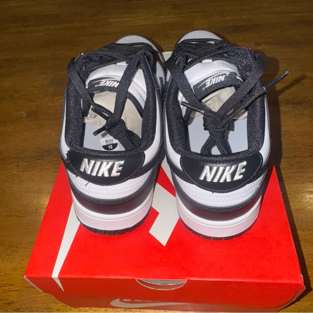Nike Dunk Retro Low Shoes Panda DD1391-100 Black White Size 10 Men New In Box - Picture 3 of 7